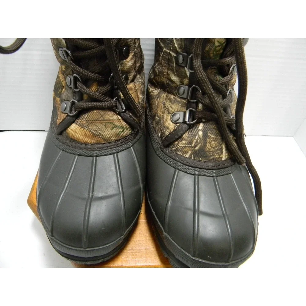 Magellan Outdoors Youth 2 Camo Hunting Winter Duck Boots Lace Up Waterproof